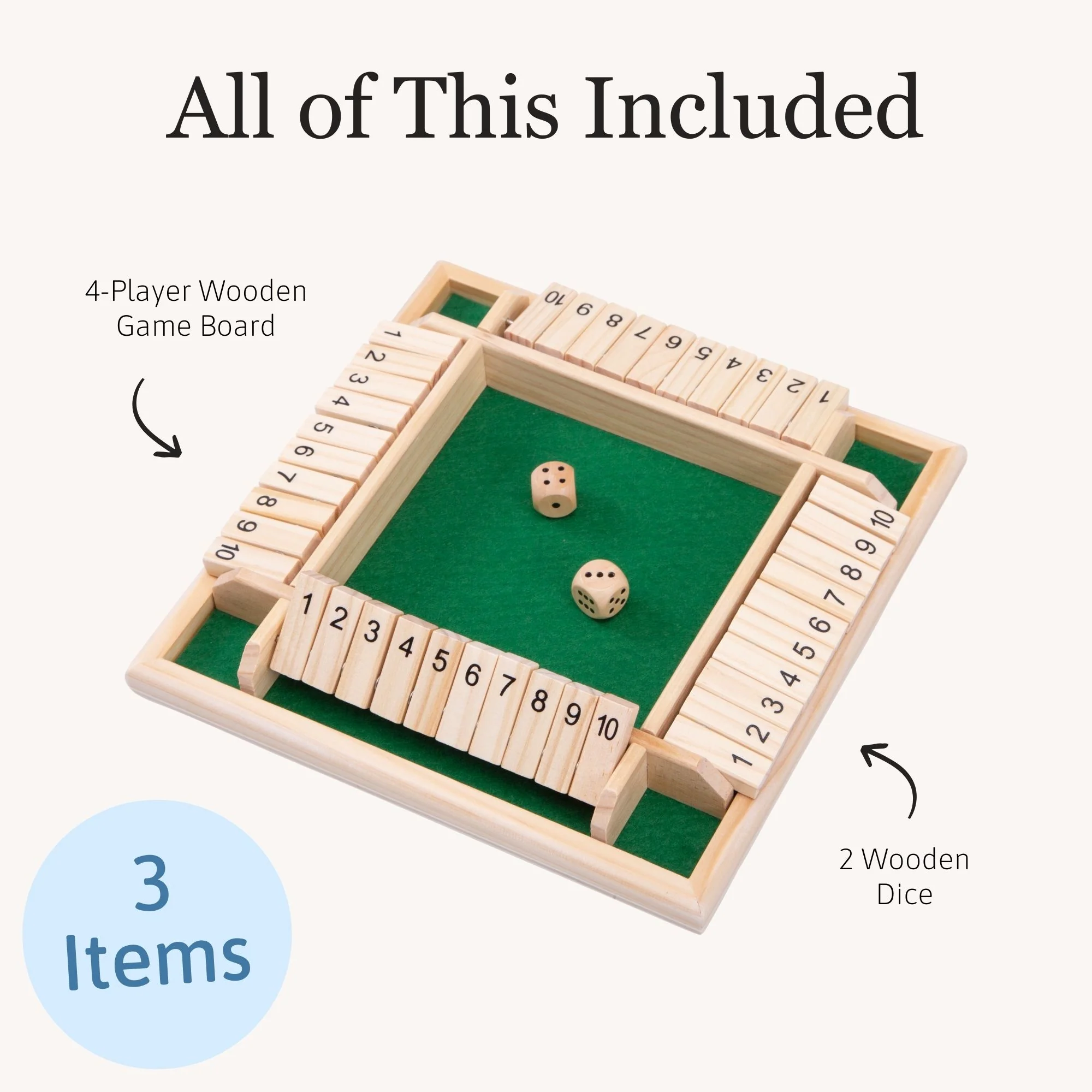 Wooden Game - Shut The Box - Image 5