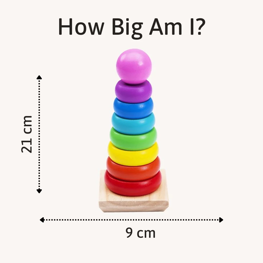 Stacking Toy - Wooden Rainbow Toy - Image 2