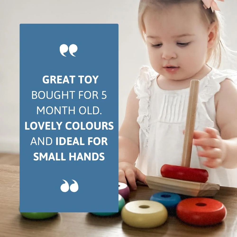 Stacking Toy - Wooden Rainbow Toy - Image 5