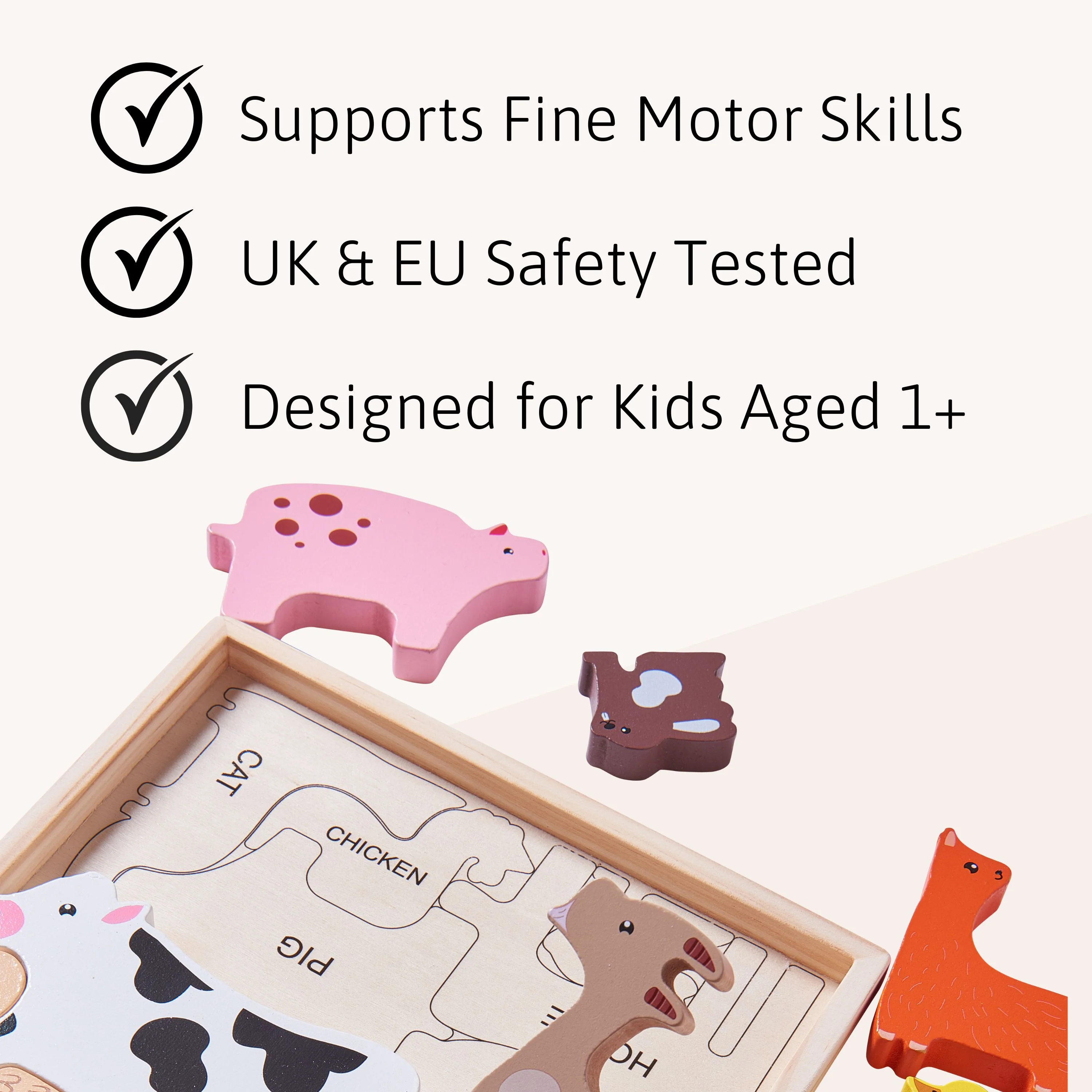 Wooden Animals - Farmyard Puzzle - Image 4