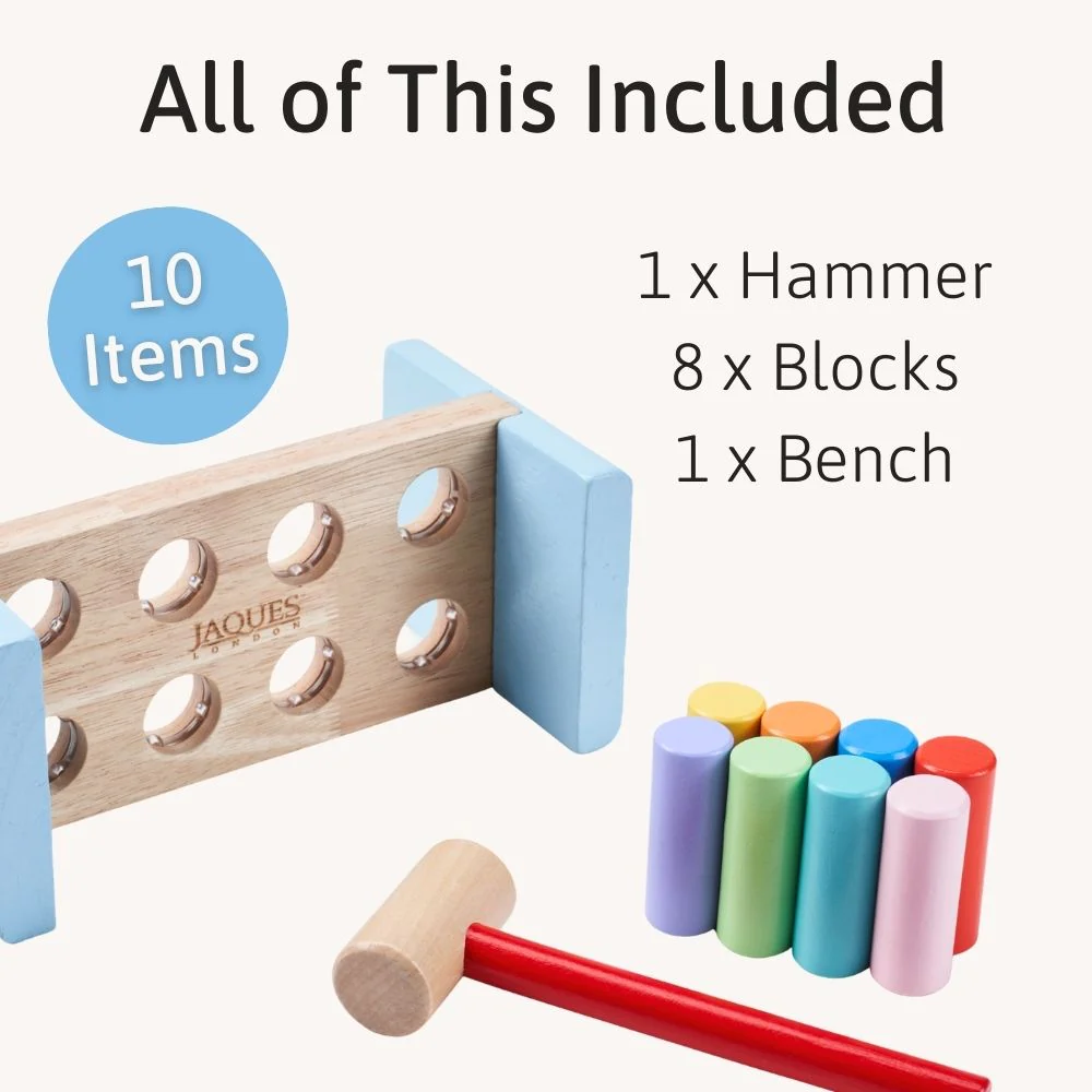 Wooden Hammer Bench - Toddler Toy - Image 3