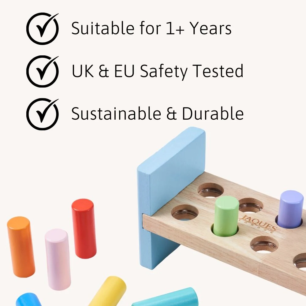 Wooden Hammer Bench - Toddler Toy - Image 4