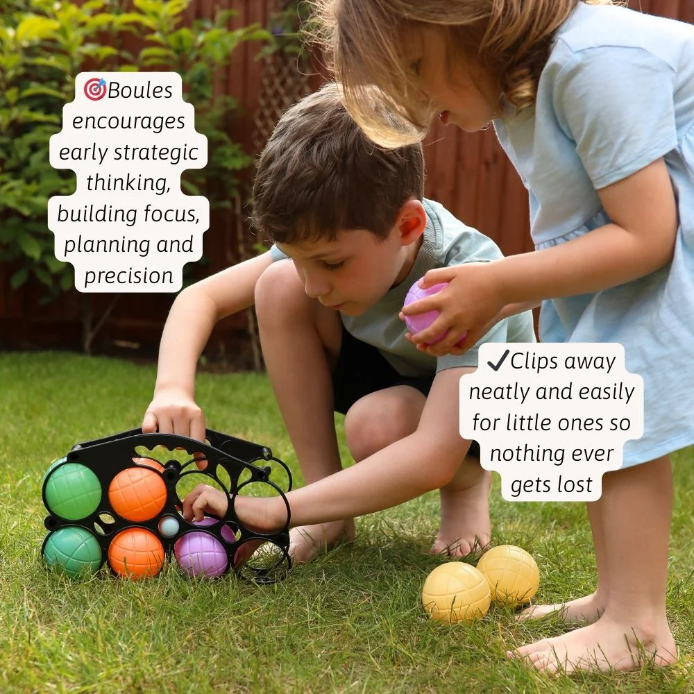 Kids Outdoor Games Bundle | Kubb, Skittles & Boules Set - Image 4