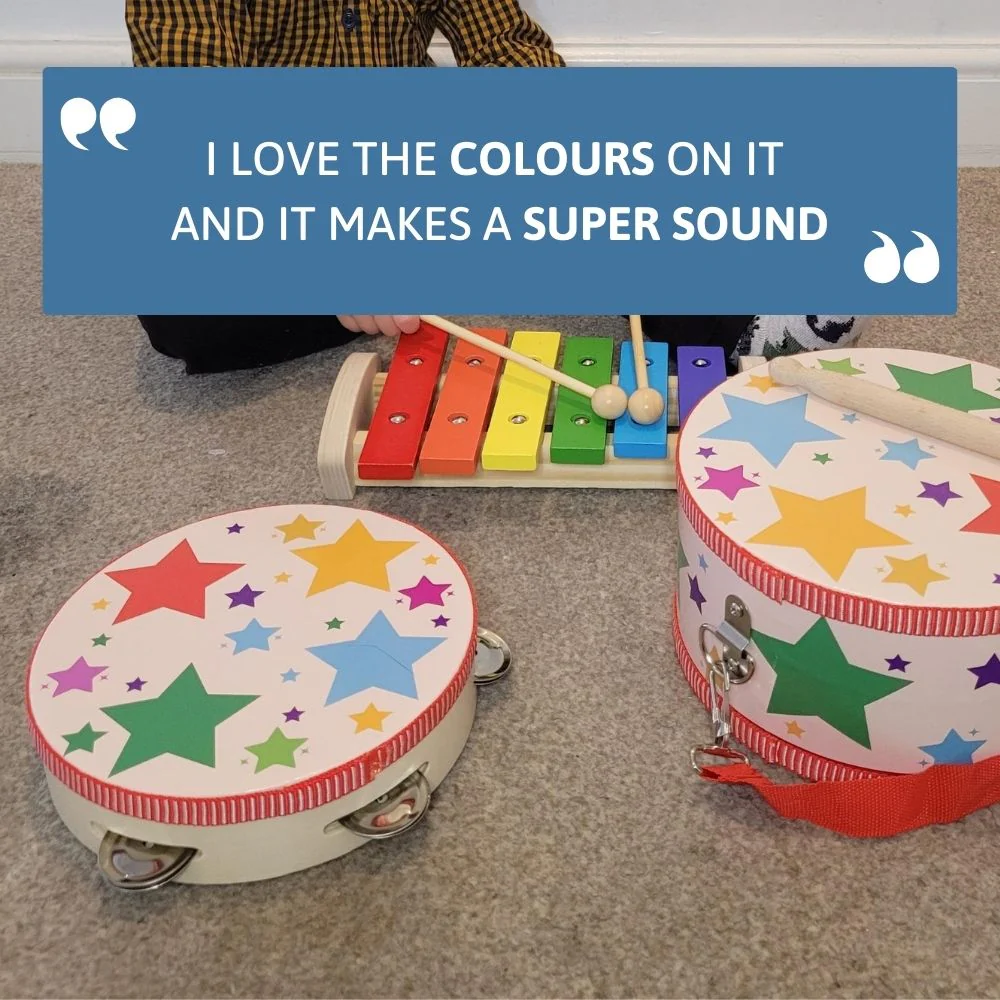 Kids Musical Instrument - Wooden Tambourine - Image 5