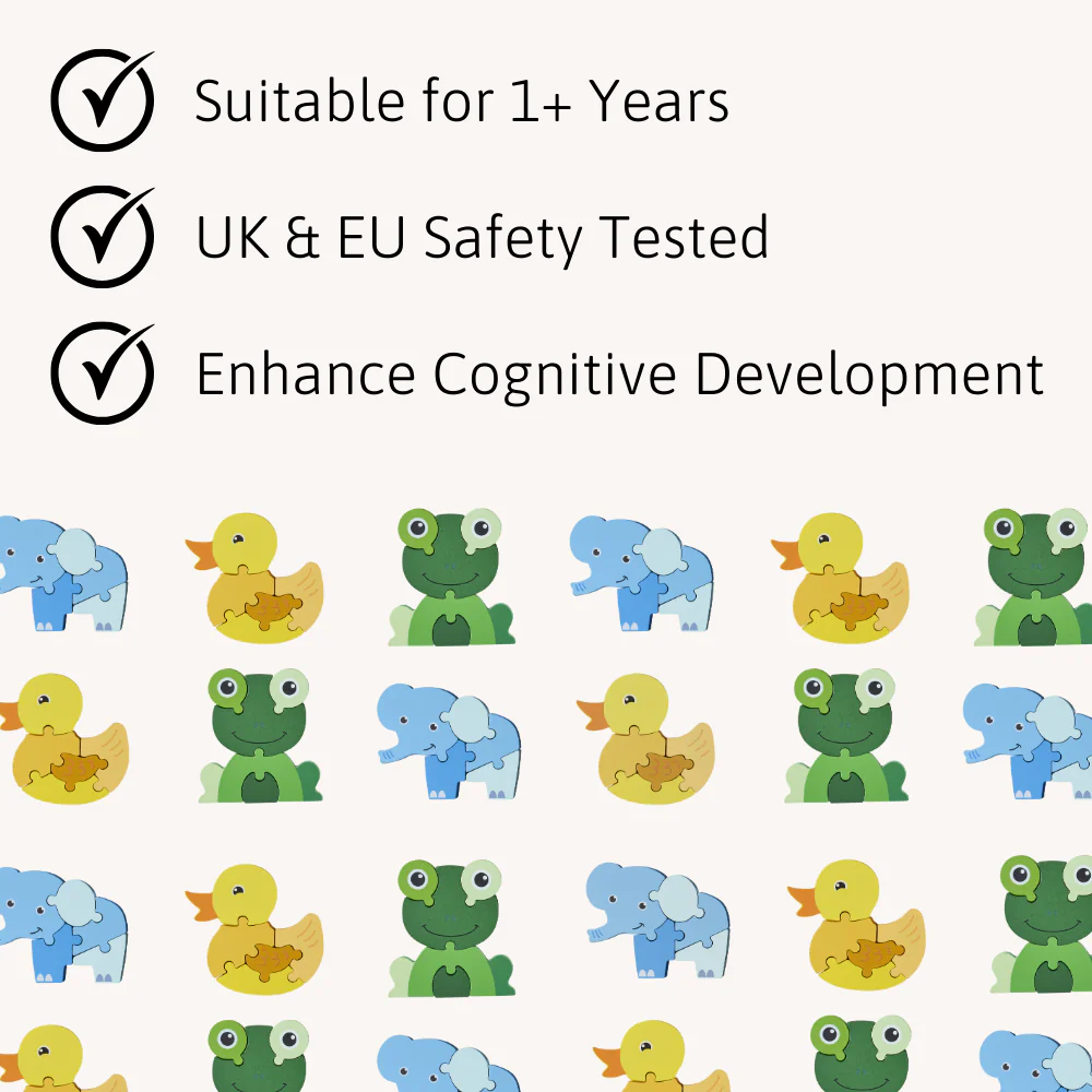 Baby Puzzle - Wooden Toddler Toy - Image 4