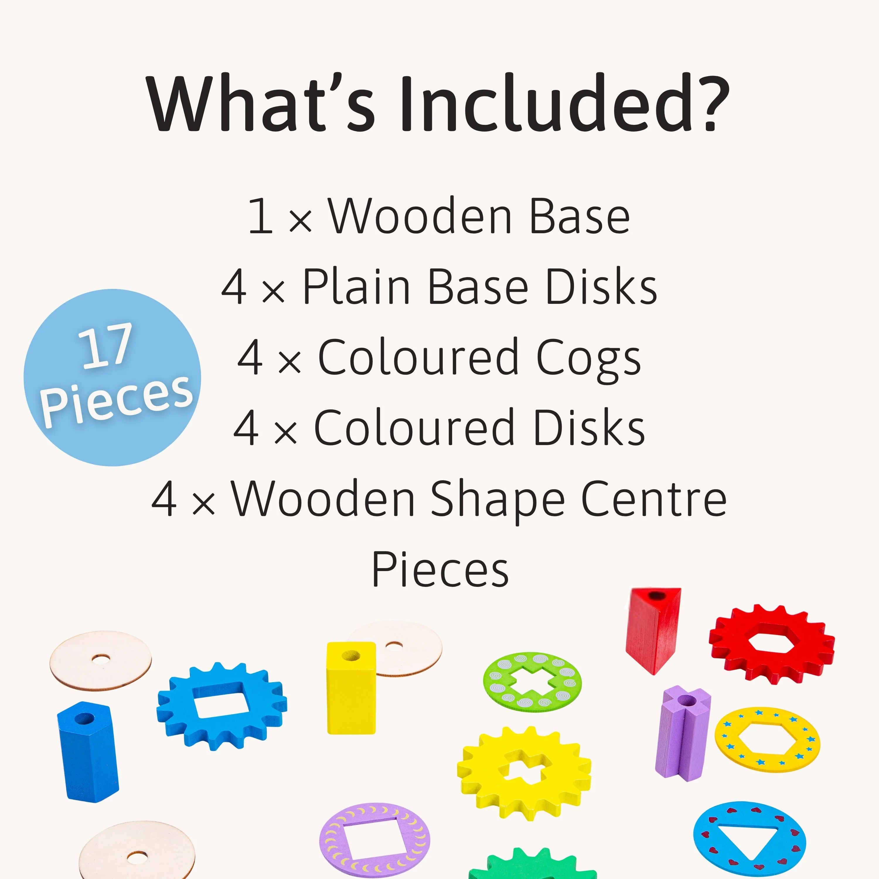 Wooden Gear Puzzle - Kids Puzzle Board - Image 3