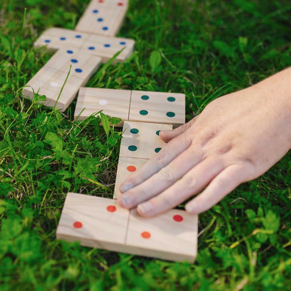 Giant Dominoes - Wooden Dominoes Set - Image 3