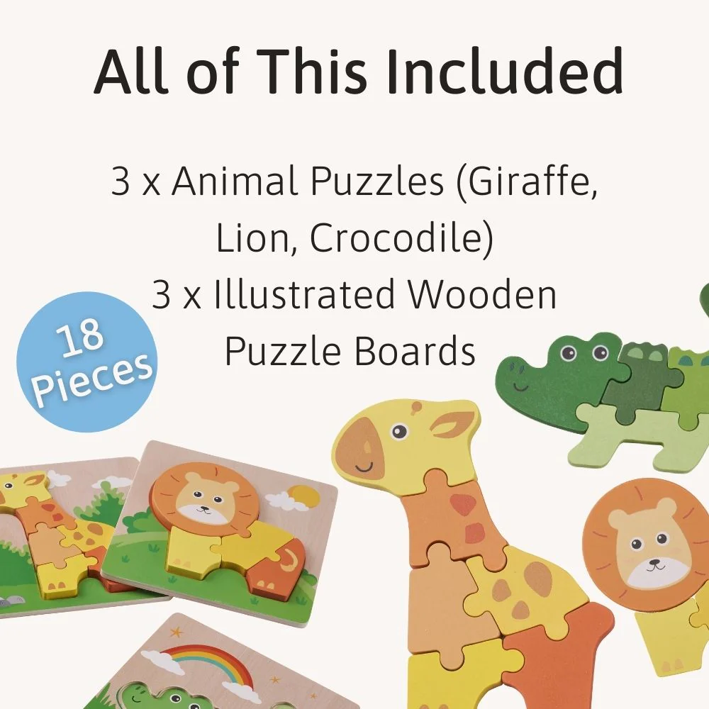 Wooden Kids Puzzle - Animal Puzzle - Image 3