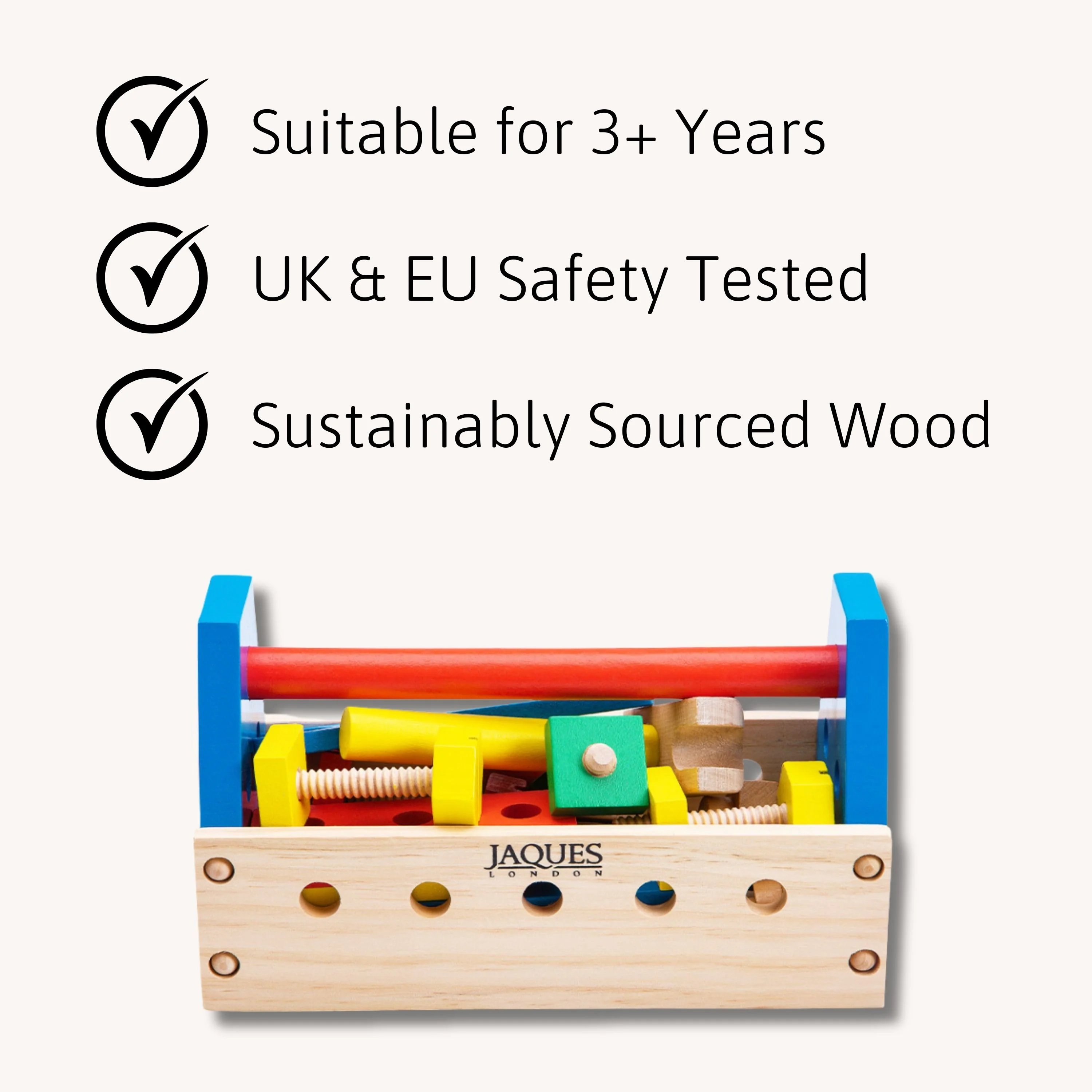 Wooden Tool Kit - Tool Set For Kids - Image 4