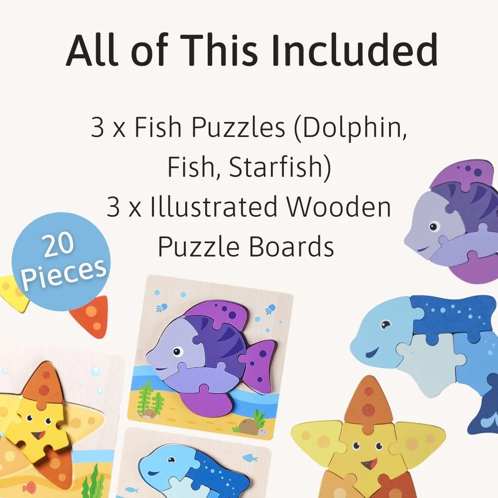 Under The Sea Puzzles - Kids Wooden Jigsaw - Image 3