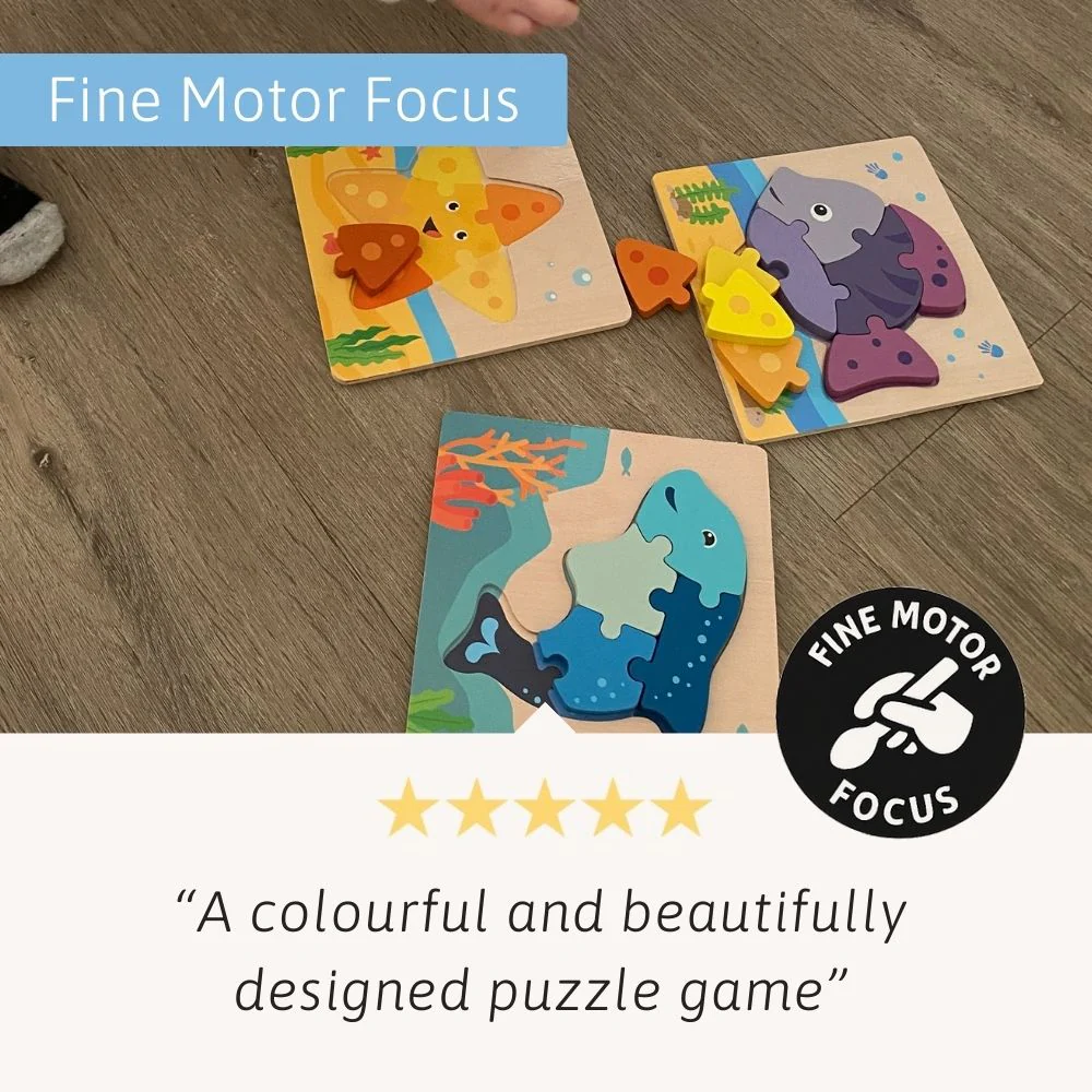 Under The Sea Puzzles - Kids Wooden Jigsaw - Image 5