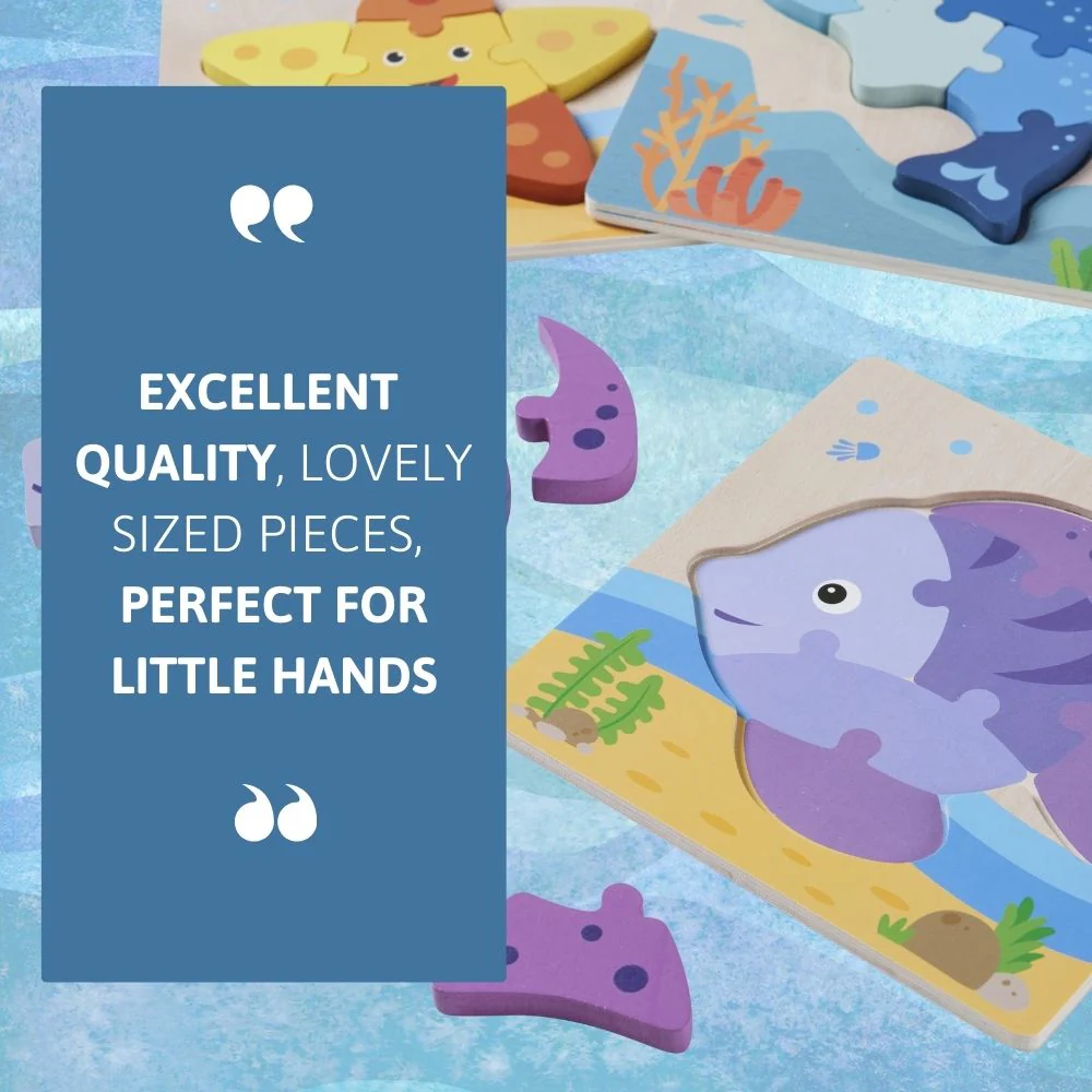 Under The Sea Puzzles - Kids Wooden Jigsaw - Image 6