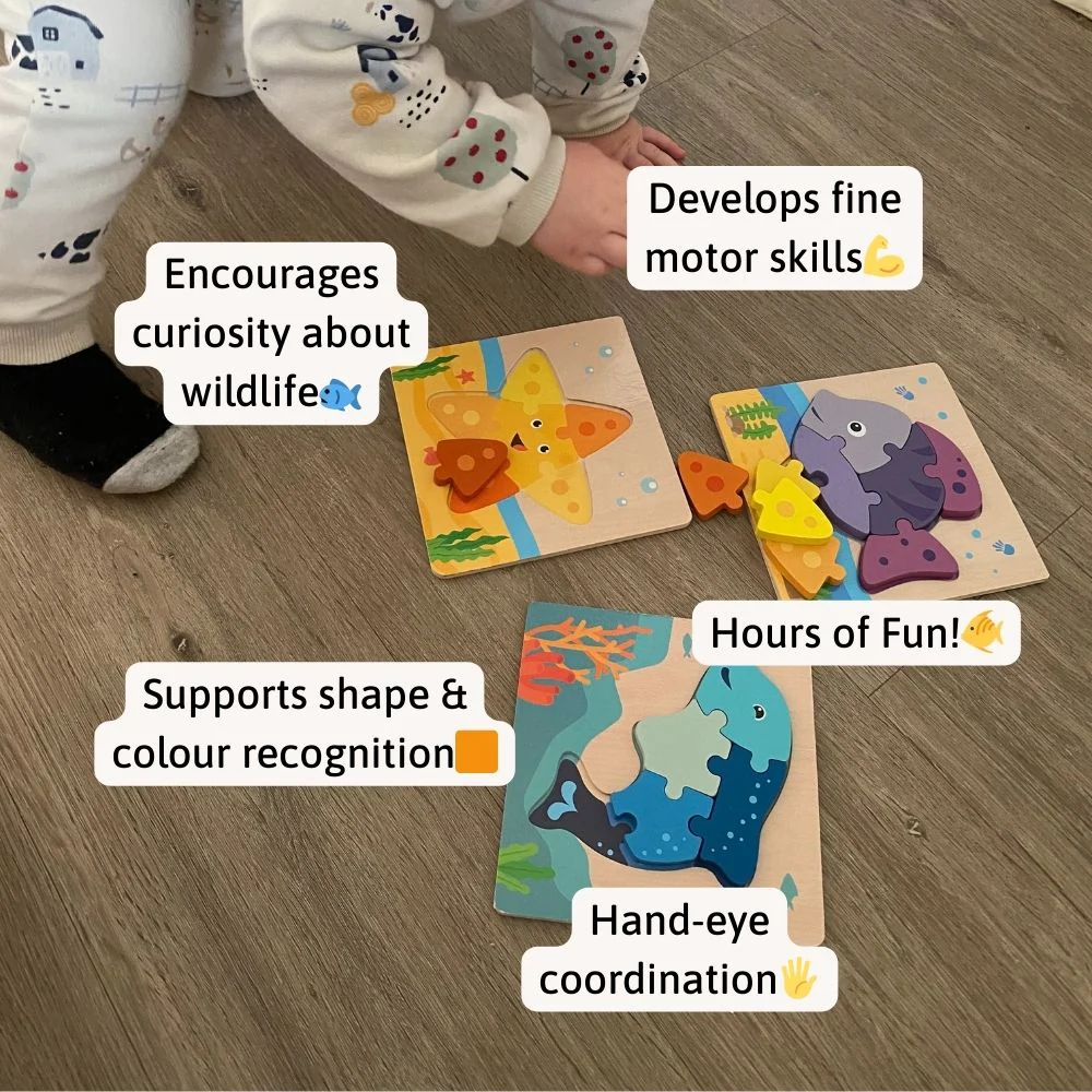 Under The Sea Puzzles - Kids Wooden Jigsaw - Image 7