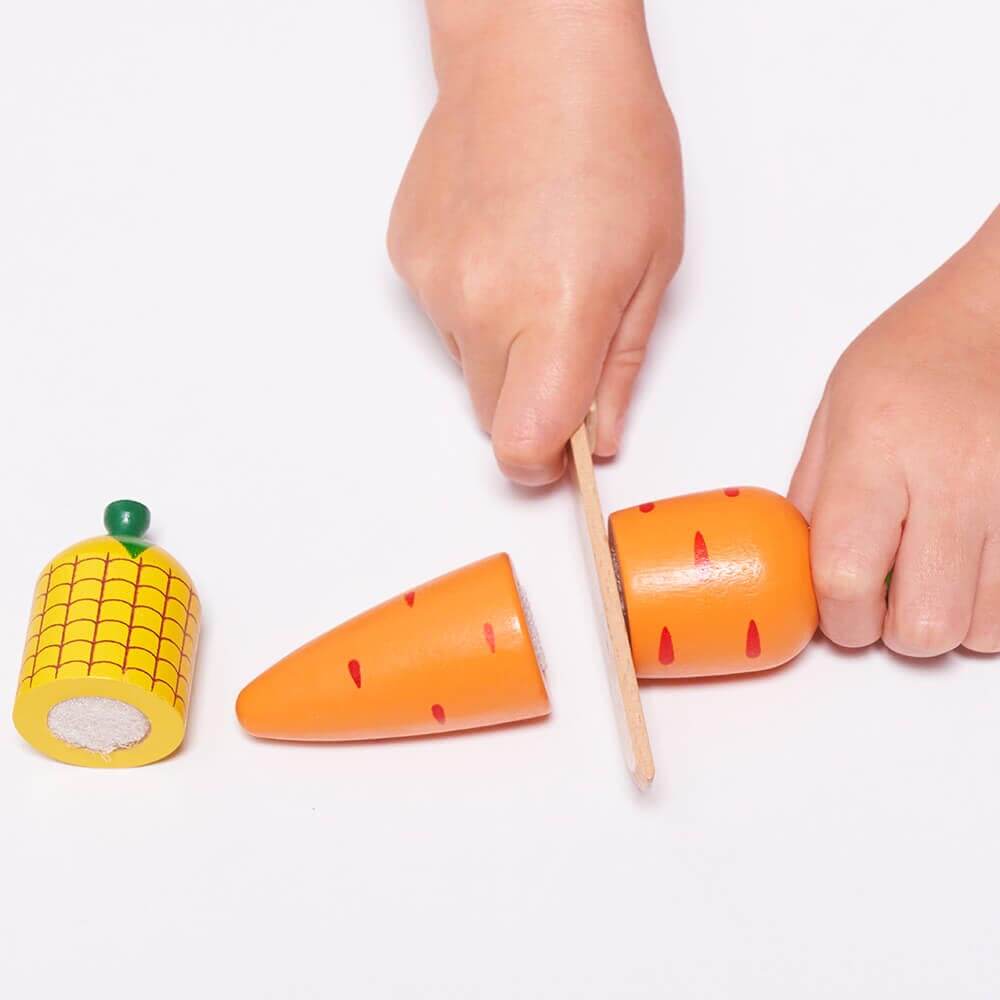 Pretend Play Food Set - Wooden Fruit and Veg - Image 4