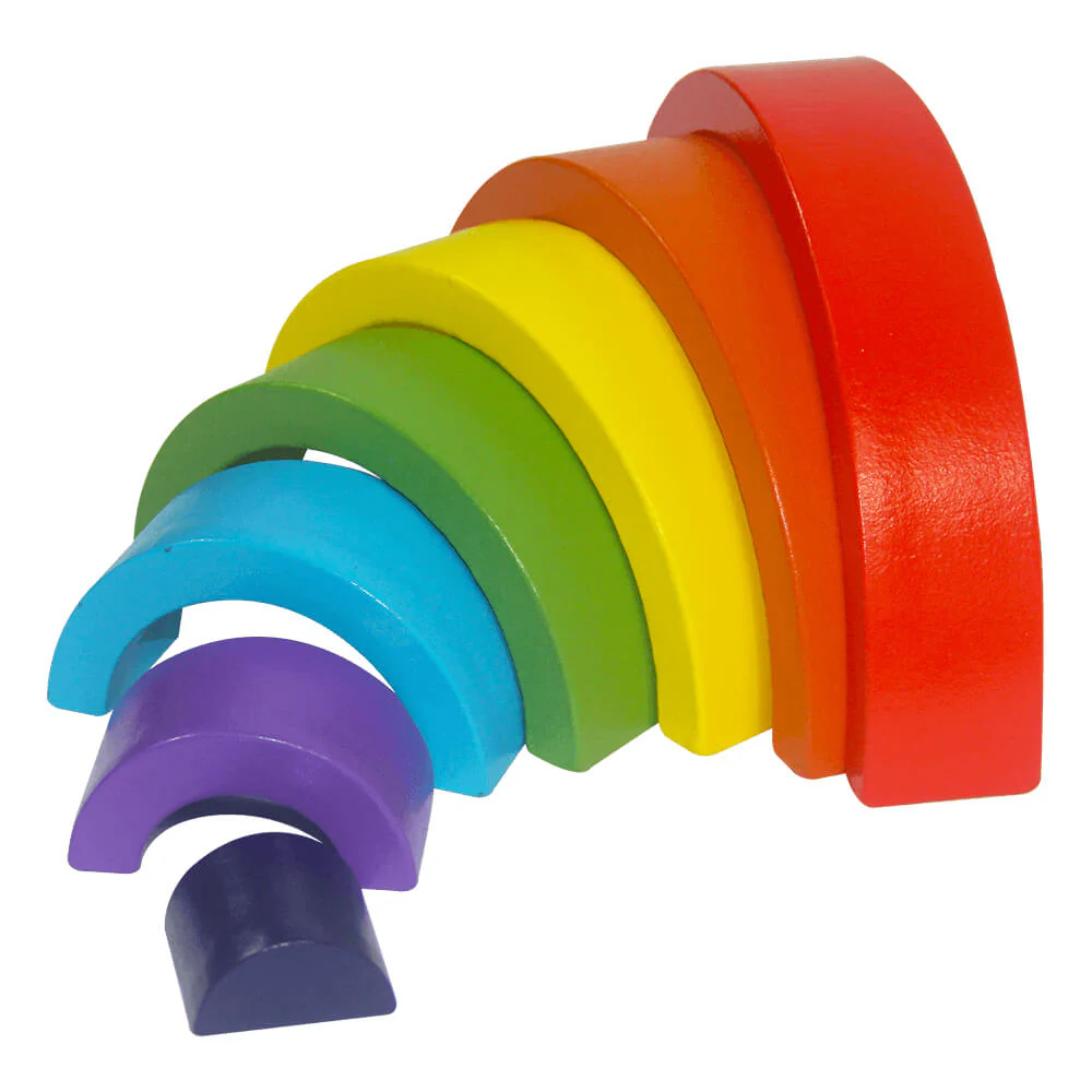 Montessori Toy - Wooden Rainbow - Image 3