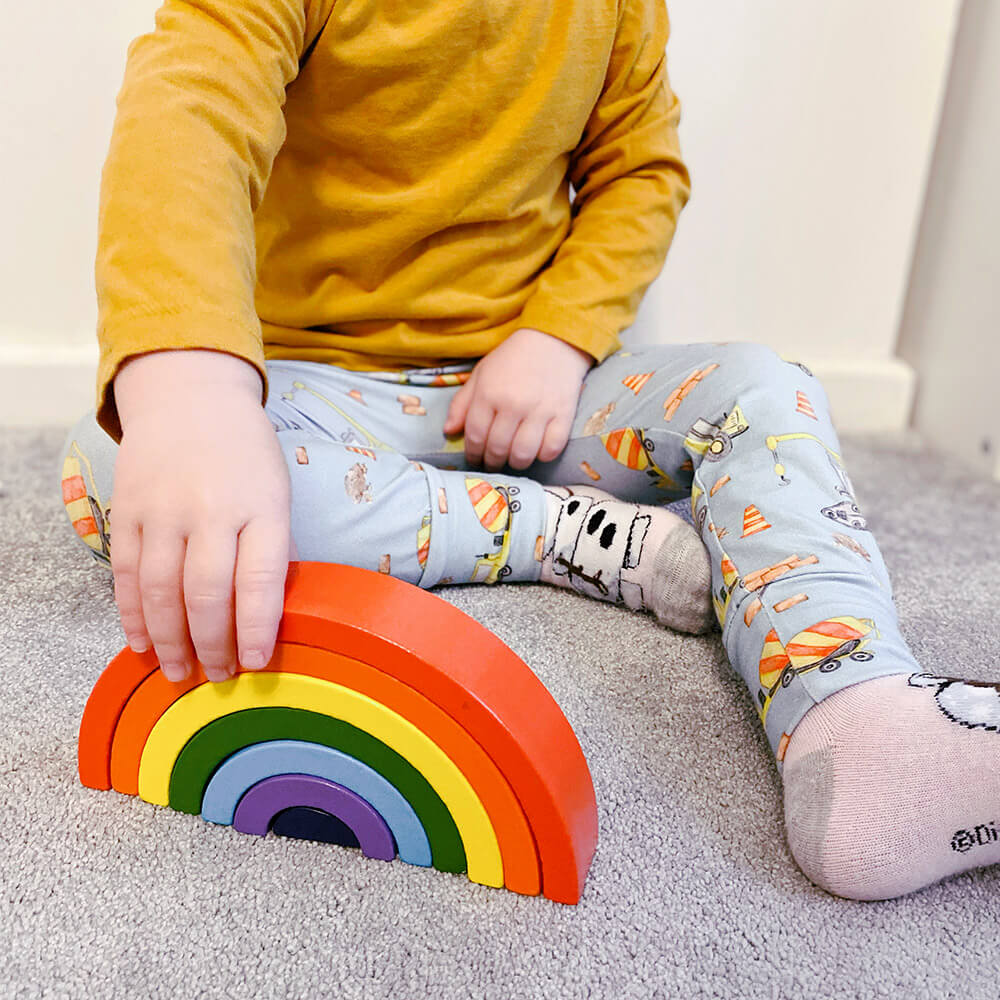 Montessori Toy - Wooden Rainbow - Image 4
