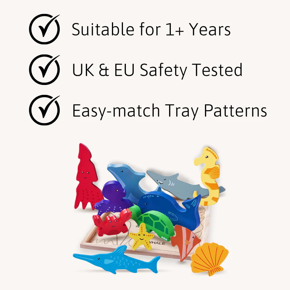 Ocean Puzzle - Wooden Toy For Kids - Image 5