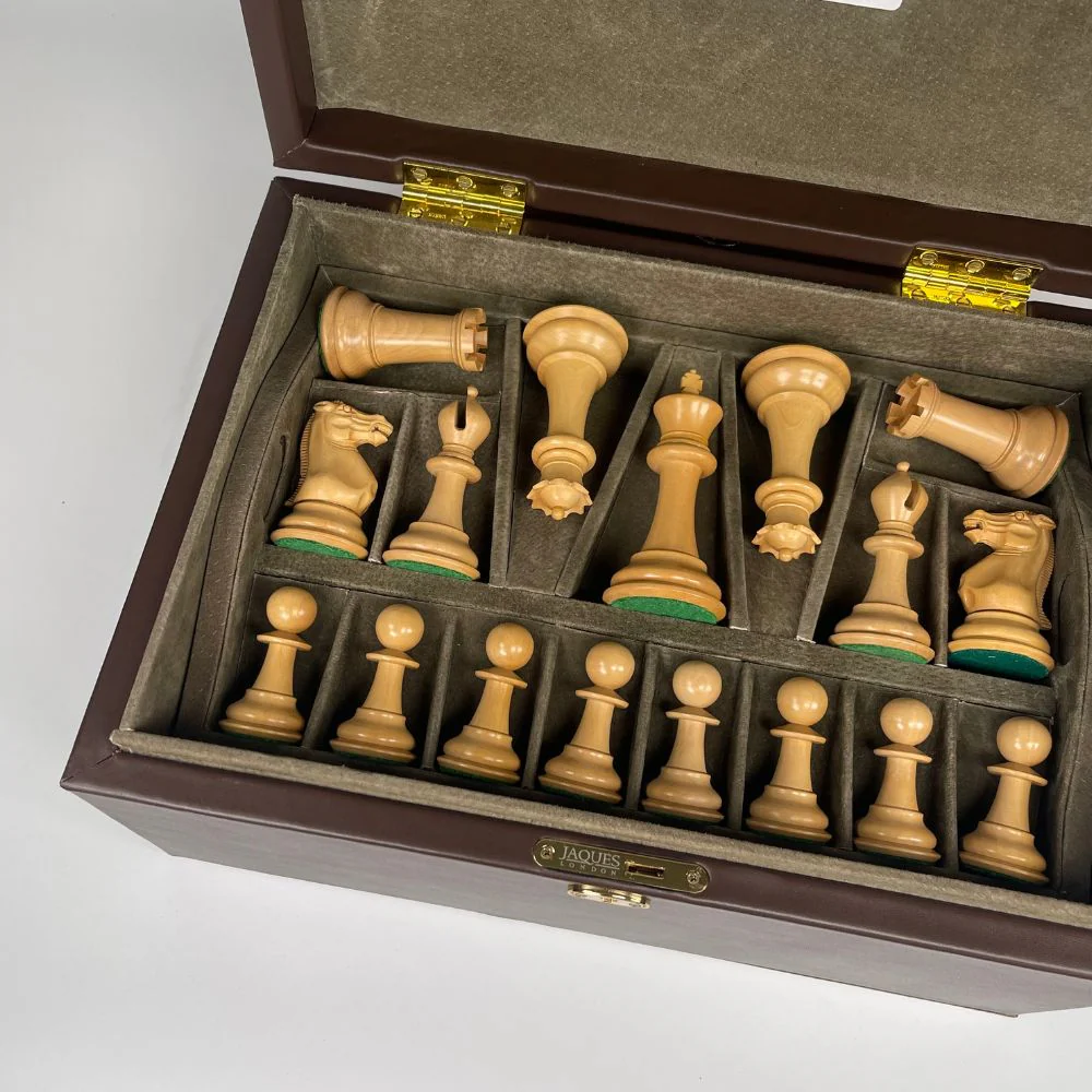 1849 4" Edition Chess Pieces in Leather Casket - Image 6