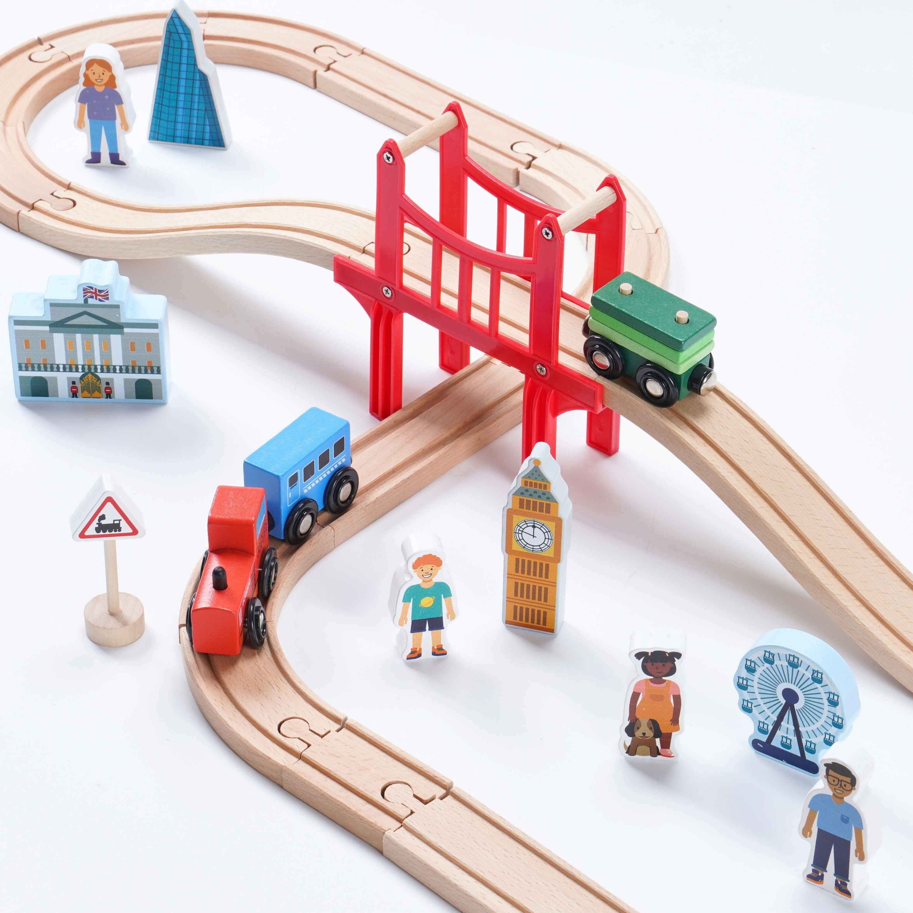 Wooden Train Set - Deluxe - Image 3