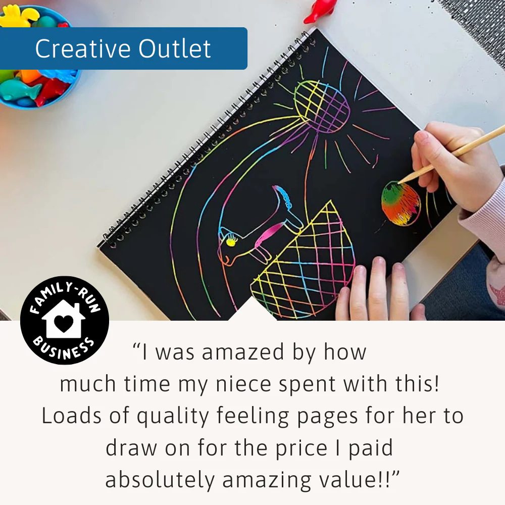 Rainbow Scratch Paper - Scratch Art Pad - Image 5