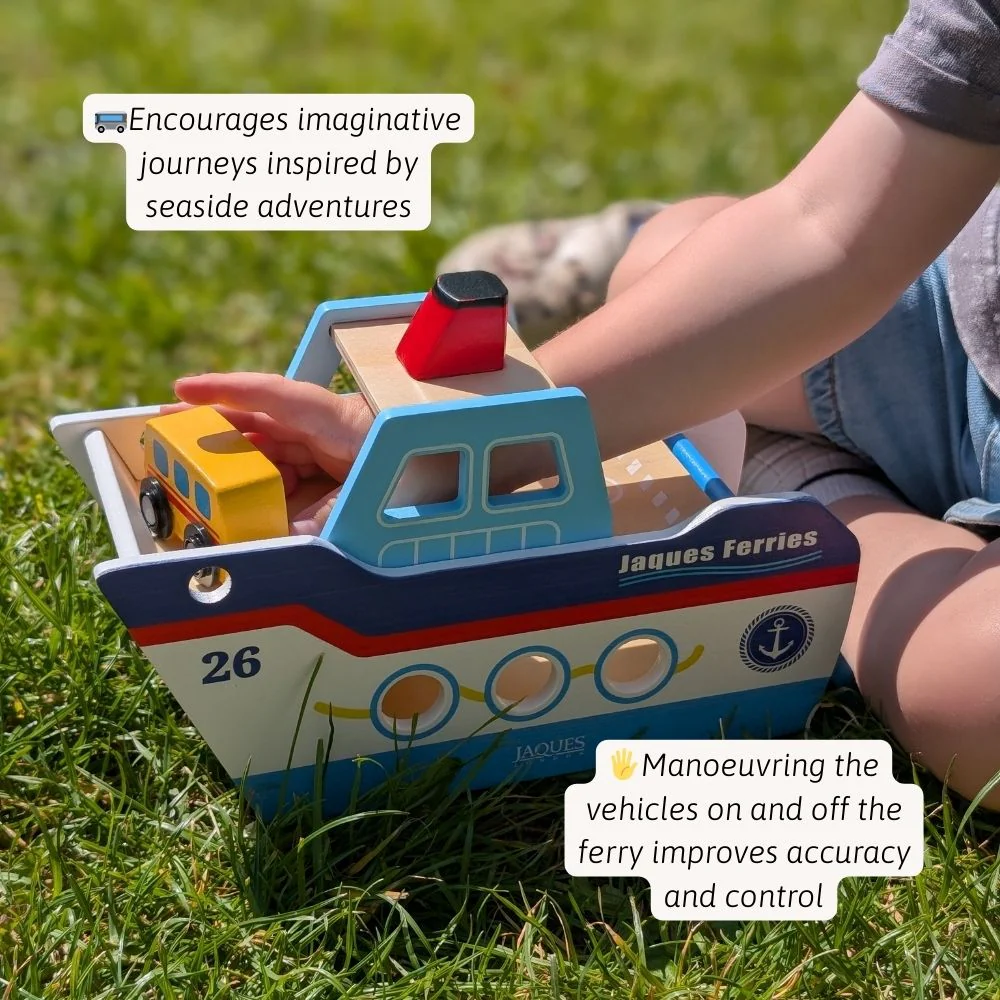 Wooden Transport Toys Bundle | Bus, Aeroplane & Boat Set - Image 3