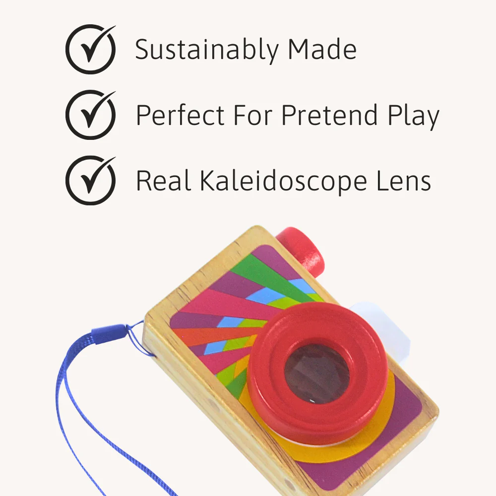 Pretend Play - Wooden Camera Toy - Image 3