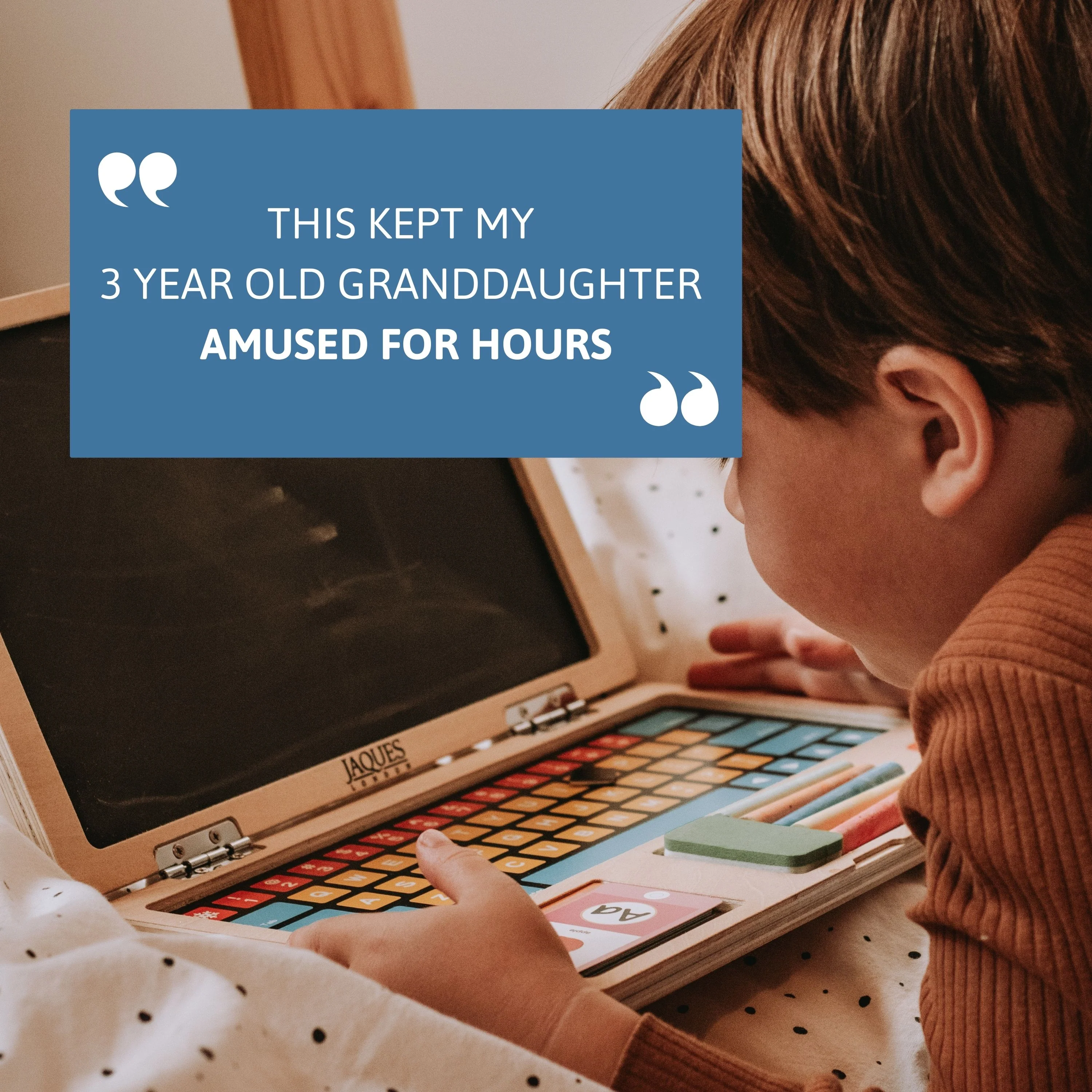 Wooden Laptop - Magnetic Toy - Image 6