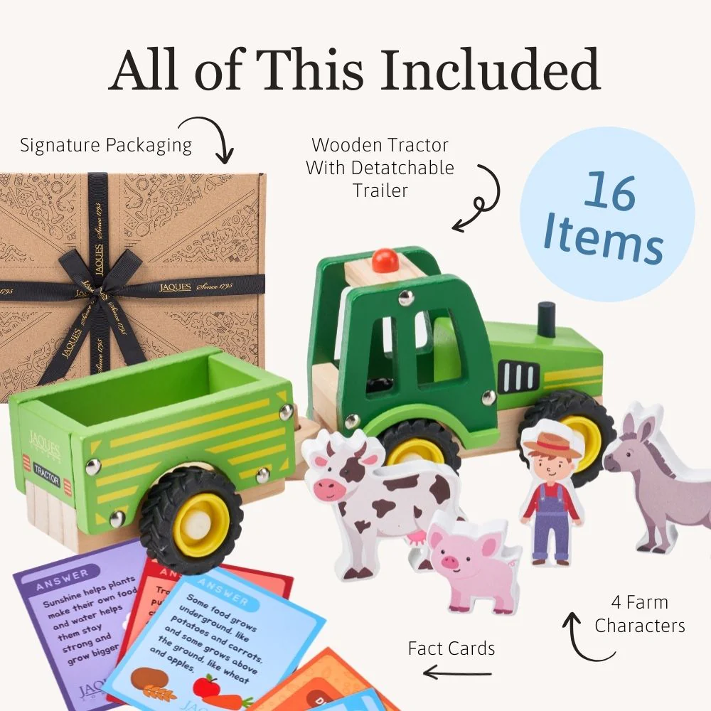 Wooden Tractor - Farm Toy - Image 5